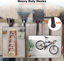 6 Packs 7.8inch Heavy Duty Garage Hooks, Garage Storage Organizer for Tool Organization, Shed Metal Utility Hooks Hanger for Tires, Bikes, Shed, Chair, Ladder, Ski and Snowboard by GreenHaven Gardens