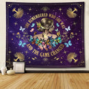 Inspirational Quote Tapestry She Remembered Who She Was And The Game Changed Positive Quotes Wall Decor,Uplifting Encouragement Gifts Inspirational Gift for Women Girls Tapestry for Bedroom 60"x50" by CozyNest Decor
