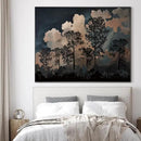 SIGNWIN 60"x72" Extra Large Framed Wall Art Silhouetted Trees at Dusk, Dramatic Forest and Cloudscape for Home Living Room Bedroom Decor (Frame Assembly Required) by CozyNest Decor