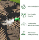 GENIMO Outdoor Rug 2.5' x 8' Waterproof for Patios Clearance, Reversible Outdoor Plastic Straw Camping Rug Carpet, Large Area Rugs Mats for RV, Camper, Deck, Balcony, Porch, Beach, Picnic, Black&Brown by CozyNest Decor