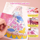 4 in 1 Princess Art Craft Kits, Foil Crafts Art Fun & Gem Painting, Makeup Diamond DIY Activity, Dress Up Sticker Books,Travel Toys, Ideal Toys for Girls Ages 6 7 8+ Years Old by TinyTreasures Baby Boutique