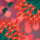 100LIGHTS RED Extra-Bright with End Connectors Christmas Decorative Lights 5.98m UL Certified Mini String Light Set Waterproof for Home Garden Holiday Christmas Tree Party Patio Decor Wedding by CozyNest Decor