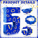 Number 5 Blue and Golden Rings Piñata for Kids Birthday Cartoon Theme Small Piñata with Blindfold Stick Confetti for Fiesta Cinco De Mayo Party Decor, 15.8 x 11 x 2.8 Inch by TinyTreasures Baby Boutique