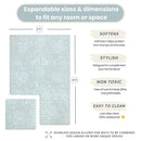 Baby Play Mats for Floor - Eden (4x6ft) - Premium EVA Foam Play Mat for Babies & Toddlers - Perfect for Tummy Time, Crawling, Playroom - Stylish & Comfortable Kids Play Mat by TinyTreasures Baby Boutique