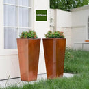 28in Tall Metal Copper Square Planter Galvanized Steel Metal Planters for Indoor/Patio Deck Garden Entrance Planter by CozyNest Decor