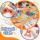 Origami Paper Kit for Kids Ages 5-8 8-12,152 Sheets Origami Paper - 72 Double Sided Patterns with Instructional Book,DIY Art Craft Projects,Travel Game Activity,Gift for Boys Girls Beginners by TinyTreasures Baby Boutique
