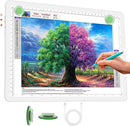 Phylosal Rechargeable A4 LED Light Pad for Diamond Painting, Ultra-Thin Magnetic Tracing Light Box for Drawing, Diamond Art Light Board with Side Button, Super Bright Light Table for Sketching (White) by TinyTreasures Baby Boutique