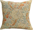 Charlotte Home Furnishings Throw Pillow Covers, Decorative Boho Pillow Cover for Couch, Living Room, Golden Lily Light Square Cushion Cases 18x18 in, European Cotton Jacquard Woven, Cozy Bedroom Decor by CozyNest Decor