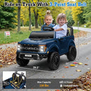 24V Ride on Car Licensed Ford F-150 Raptor, Kids Electric Car with Remote Control, LED Light/Music/MP3, Truck Bed Storage, 3-Point Seat Belt (24V, Blue) by TinyTreasures Baby Boutique