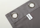 MIUCO Blackout Curtains Room Darkening Textured Grommet Window Curtains 2 Panels for Bedroom 52 x 63 Inch Grey by TinyTreasures Baby Boutique