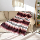 Traditional Handwoven Mexican Blanket, Large Falsa Serape - Soft & Durable Yoga Blanket - Vibrant Beach, Picnic & Camping Blanket - Lightweight Boho Throw 70"x50" by CozyNest Decor