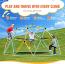 VEVOR Climbing Dome, 10FT Geometric Dome Climber with Hammock and Swing, Jungle Gym Supports 750LBS and Easy Assembly for Kids 3 to 10 Years Old, with Climbing Grip, Outdoor Backyard Play Equipment by TinyTreasures Baby Boutique