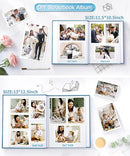 Popotop Photo Album Self Adhesive Scrapbook Album for 4x6 5x7 8x10 Pictures DIY Photo Book as Scrapbooking Supplies Kits, Birthday Gifts for Women Mom Wedding Baby Family Travel by TinyTreasures Baby Boutique