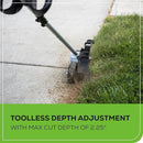 Greenworks 40V 8" Brushless Edger, 4.0Ah USB Battery and Charger Included by GreenHaven Gardens