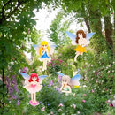 ONEST 4 Pieces Miniature Fairy Garden Accessories Small Fairy Figurines Hand Painted Fairy Figures Girl Fly Wing Figurines for Car Decor Fairy Garden Flower Pot Birthday Cake Topper by GreenHaven Gardens