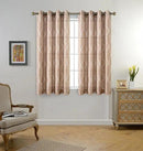MIUCO Moroccan Embroidered Semi Sheer Curtains Faux Linen Wide Width Grommet Curtains for Bedroom 52 x 63 Inch 2 Panels, Taupe by CozyNest Decor