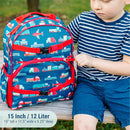 Wildkin ECO rPET 15-inch Kids Backpack – Sustainable, Padded, Adjustable – Transportation by TinyTreasures Baby Boutique