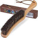 Lint Brush for Clothes with 100% Soft Horse Hair Bristle, Large Beech Wood Handle, Lint Remover for Hat, Pet Hair, Suits, Cashmere, Wool, Velvet, Suede, Shoe by CozyNest Decor