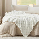 Bedsure GentleSoft Twin Blanket for Bed White - Super Soft Cozy Blankets for Women Men Girls, Cute Fuzzy Fleece Throws for Bedroom Couch, 60x80 Inches by CozyNest Decor