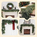 Christmas Cedar Garland Artificial Real Touch Thickness Realistic Greenery Pine Garland for Mantle Fireplace Outdoor Indoor Christmas Decorations 5FT by CozyNest Decor