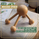 HELDSON® Wooden Therapy Massage Tools [6 Pieces] - Wood Rollers for Body Sculpting - Lymphatic Drainage Massager - Cellulite Tool - Maderoterapia Kit - Back Rolling Stick - Wellness Gifts Women, Men by CozyNest Decor