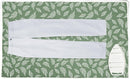 Encasa XO Ironing Mat/Pad (Large 48"x28") with 3mm Padding & Silicone Iron Rest for Steam Pressing on Tabletop or Bed - Heat Resistant, Portable, Quilting & Travel Blanket - Big Leaves Green by CozyNest Decor