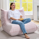 Bean Bag Chairs for Adults Giant Bean Bag Chair Memory Foam BeanBag Chair Big Bean Bag Sofa with Filler Faux Fur Fireside Beanbags Lazy Sofa for Living Room Bedroom Dorm Office (Pink Plush) by CozyNest Decor