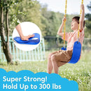 TURFEE 2 Pack Swing for Outdoor Swing Set, Swing Seat Replacement Kit with 66" Heavy Duty Chains, 4 Snap Hook for Kids Outdoor Play Playground, Trees, Playground (Blue) by GreenHaven Gardens