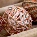 ANDALUCA Decorative Vase Filler Bag with Orbs, Balls (Rustic Copper) by CozyNest Decor
