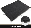 Large Front Door Mat, 48" x 36" Durable Front Doormat, Heavy Duty Large Welcome Door Matt for Home Entrance, No Slip Rubber Low Profile Door Mats for High Traffic Area by CozyNest Decor