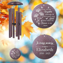 ASTARIN Engraving Wind Chimes for Loss of Loved One, Personalized Wind Chimes Memorial, Bereavement Gifts for Loss of Mother, Windchimes in Memory of a Loved One, Outside Windchime(Produced in USA) by CozyNest Decor