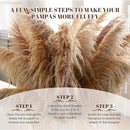 46" inch 11 Stems Natural Pampas Grass Tall Decor,Pompas Grass,Large Borwn Tall Pampas Grass for Floor Vase,Wedding Decorations,Party,Boho Home Decor,and Creating a Boho Ambiance by CozyNest Decor