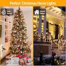 SANJICHA 2-Pack 66FT 200 LED Christmas Lights, Extendable Christmas Tree Light with Timer & Memory Function, Waterproof Green Wire Outdoor String Lights Indoor with 8 Lighting Modes (Warm White) by GreenHaven Gardens
