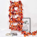 DearHouse 2 Pack Fall Garland Maple Leaf, 5.9Ft/Piece Hanging Vine Garland Artificial Autumn Foliage Garland Thanksgiving Decor for Home Wedding Fireplace Party Christmas (Red) by CozyNest Decor