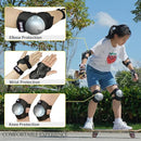 Youth/Kids Knee Pads Elbow Pads Wrist Guards Protective Gear Set for 3-15 Years Child Roller Skates, Skateboard, Cycling, Inline Skating, BMX Bike, Balance Bike, Scooter Riding and Other Outdoor Sports by TinyTreasures Baby Boutique