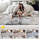 Area Rugs Living Room Rug - 5x7 Washable Modern Abstract Soft Neutral Non-Slip Carpet Large Indoor Floor Thin Carpets for Bedroom Dining Room Farmhouse Nursery Home Office Brown Black Grey by TinyTreasures Baby Boutique