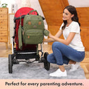 Dikaslon Diaper Bag Backpack with Portable Changing Pad, Pacifier Case and Stroller Straps, Large Unisex Baby Bags for Boys Girls, Multipurpose Travel Back Pack Moms Dads, Green by TinyTreasures Baby Boutique