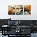 HUBOSKN Abstract Canvas Wall Art for Living Room - Modern Pictures for Office Wall Decor - 3 Piece Wall Art for Bedroom Size 12" x 16" by CozyNest Decor