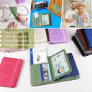 Melsbrinna RFID Passport Holder for Travel, Unisex Adults, Green, Faux Leather, Travel Wallet, RFID Protected by TinyTreasures Baby Boutique
