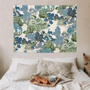 Asian Floral Wall Tapestry, 40"x30", Bedroom & Living Room Decor by CozyNest Decor