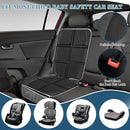 Car Seat Protector 2 Pack Baby Car Seat Covers with Mesh Pockets & Non-Slip Backing 600D Durable Seat Protector Under Baby Car Seat (Black & Gray, Large) by TinyTreasures Baby Boutique