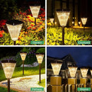 Outdoor Solar Post Caps Lights-4 Pack Waterproof Solar Fence Post Solar Powered Deck Post Lights,High Brightness Warm White Led Post Lights fits 4x4, 5x5,6x6 Wooden Post by GreenHaven Gardens