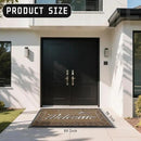 Yimobra Welcome Mat, Heavy Duty Sturdy Door Mats for Home Entrance Outdoor Indoor, Front Doormat for Outside Patio Floor Entry Porch Garage Office, Waterproof, Low Profile, 60 x 36, Beige Brown by CozyNest Decor
