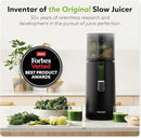 Hurom H400 Cold Press Juicer Machine, Award Winning Masticating Slow Juicer, Easy to Clean, Strainer & Hands Free with Self Feeding, Wide Mouth Hopper, Easy Assembly (White) by CozyNest Decor
