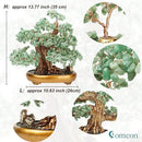 Feng Shui Money Tree Large Crystal Quartz Lucky Tree Gem Tree for Office Home Feng Shui Decoration for Wealth/Fortune and Luck (Aventurine) by GreenHaven Gardens