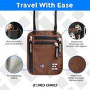 Neck Wallet for Travel & Passport Holder with RFID Blocking - Slim & Easy to Conceal Nylon Travel Pouch for men & women - Holds Phone, Cash, Cards, Keys - Sweat & Water Resistant - Large - Mocha by TinyTreasures Baby Boutique