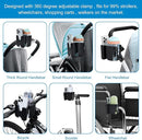 Accmor Stroller Cup Holder with Phone Holder, Bike Cup Holder, Universal Cup Holder for Uppababy Nuna Doona Strollers, 2-in-1 Cup Phone Holder for Stroller, Bike, Wheelchair, Walker, Scooter by TinyTreasures Baby Boutique