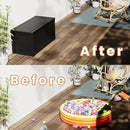 200 Gallon Outdoor Storage Box Waterproof Lockable Resin Deck Box Large, Patio Storage Bin for Pool Accessories Cushion Furniture, Garden Tools, UV-Resistant Outside Delivery Black by CozyNest Decor