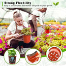 TDHDIKE 6 Inch Plastic Plant Nursery Pot/Pots (200pcs Pots and 200pcs Plant Labels) Seedlings Flower Plant Container (Red) Seed Starting Pots Indoor Outdoor by GreenHaven Gardens