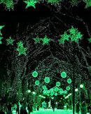 Twinkle Star 2 Pack Green Solar String Lights Outdoor, St. Patrick's Day Solar Fairy Lights Total 80 FT 240 LED, Waterproof 8 Modes, Tree Light for Patio Garden Wedding Party Home Holiday Decor